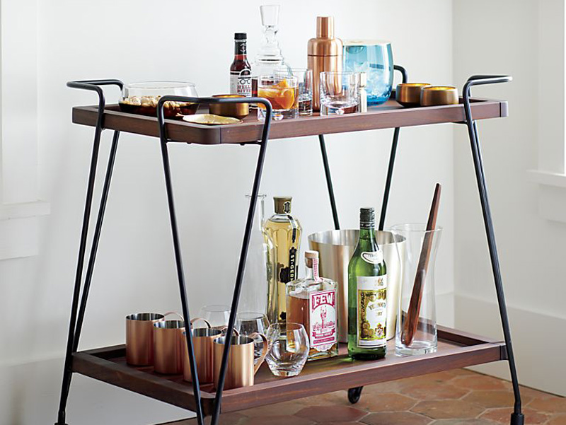 Bar Carts: Stocking and Styling 